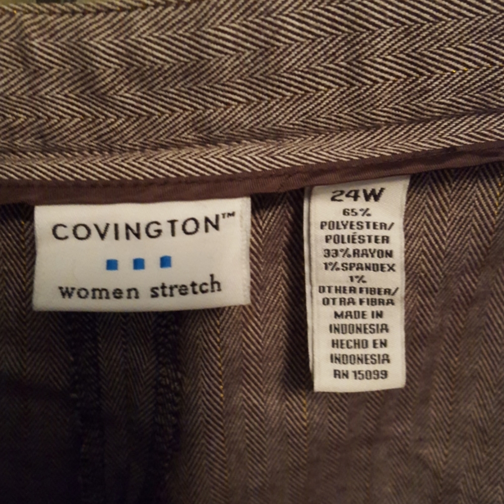 Woman's herringbone slacks - Picture 4 of 6